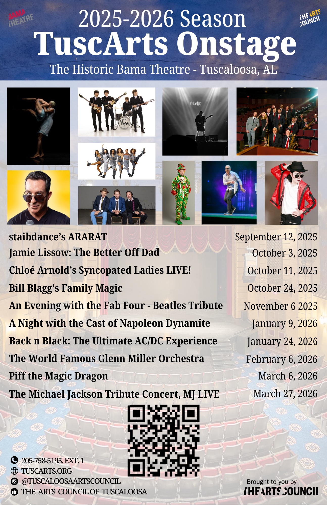 TuscArts Onstage 25-26 Season Poster