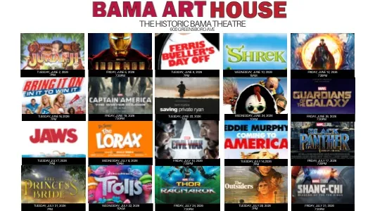 Bama Art House Film Series Announces 2026–2027 Lineup