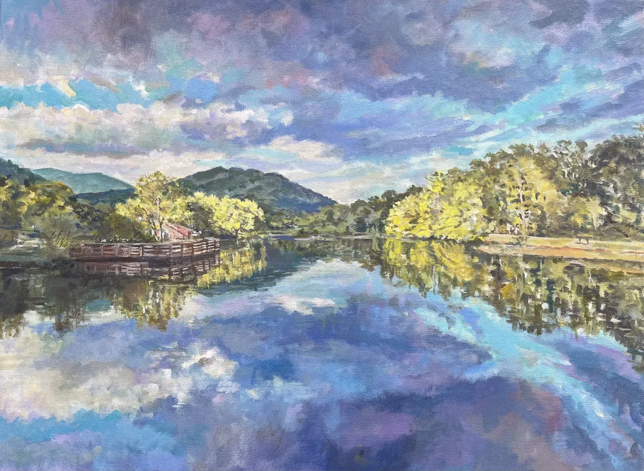 Owen Lake Before the Storm by Deborah Hughes